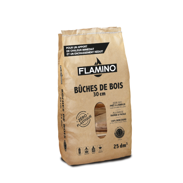 Bois De Chauffage 30 Cm - Palette 0,5 M³ (0,8 Stère) - Mélange Hêtre, Chêne, Frêne - Extra Sec étuvé (<20%) - Pour Poêle, Cheminée, Barbecue - 7