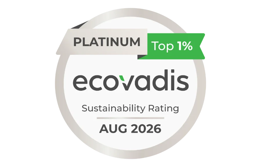 Notre médaille de platine ECOVADIS