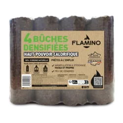 Bûches densifiées haut pouvoir calorifique