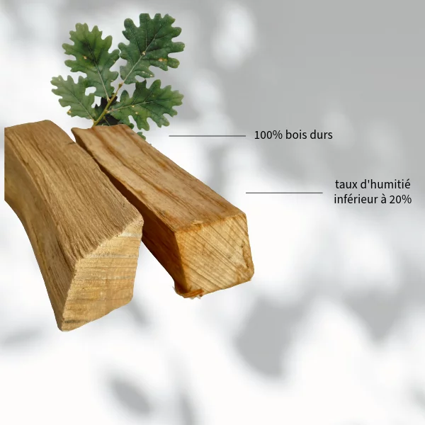 Bûches de bois de chauffage 49cm