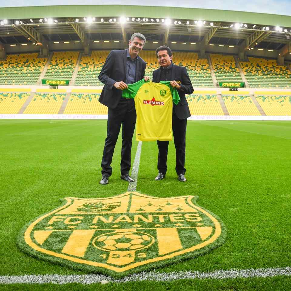 Flamino partenaire maillot du FC Nantes pour la Coupe de la Ligue 2017 2018