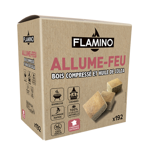 Allume feu cubes blanc x40