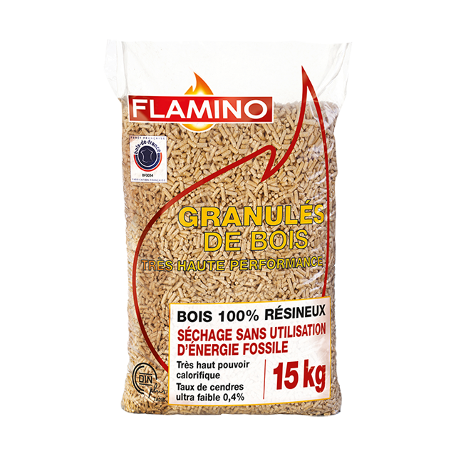 Granulés de bois 15KG FLAMINO - Flamino
